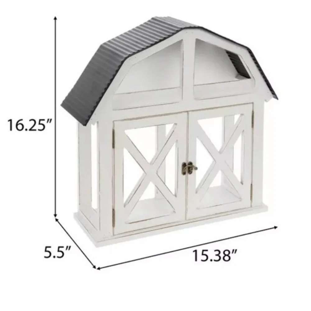 Hobby Lobby White Rustic Barn Display Shelf‎ Farmhouse Decor